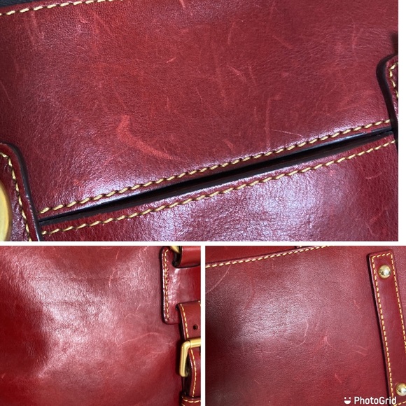 Elegant Red Leather Handbag - Picture 15 of 16